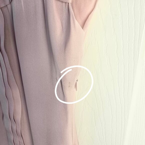 BCBGMaxAzaria Silk Pleated Top - Size Small - Picture 7 of 7